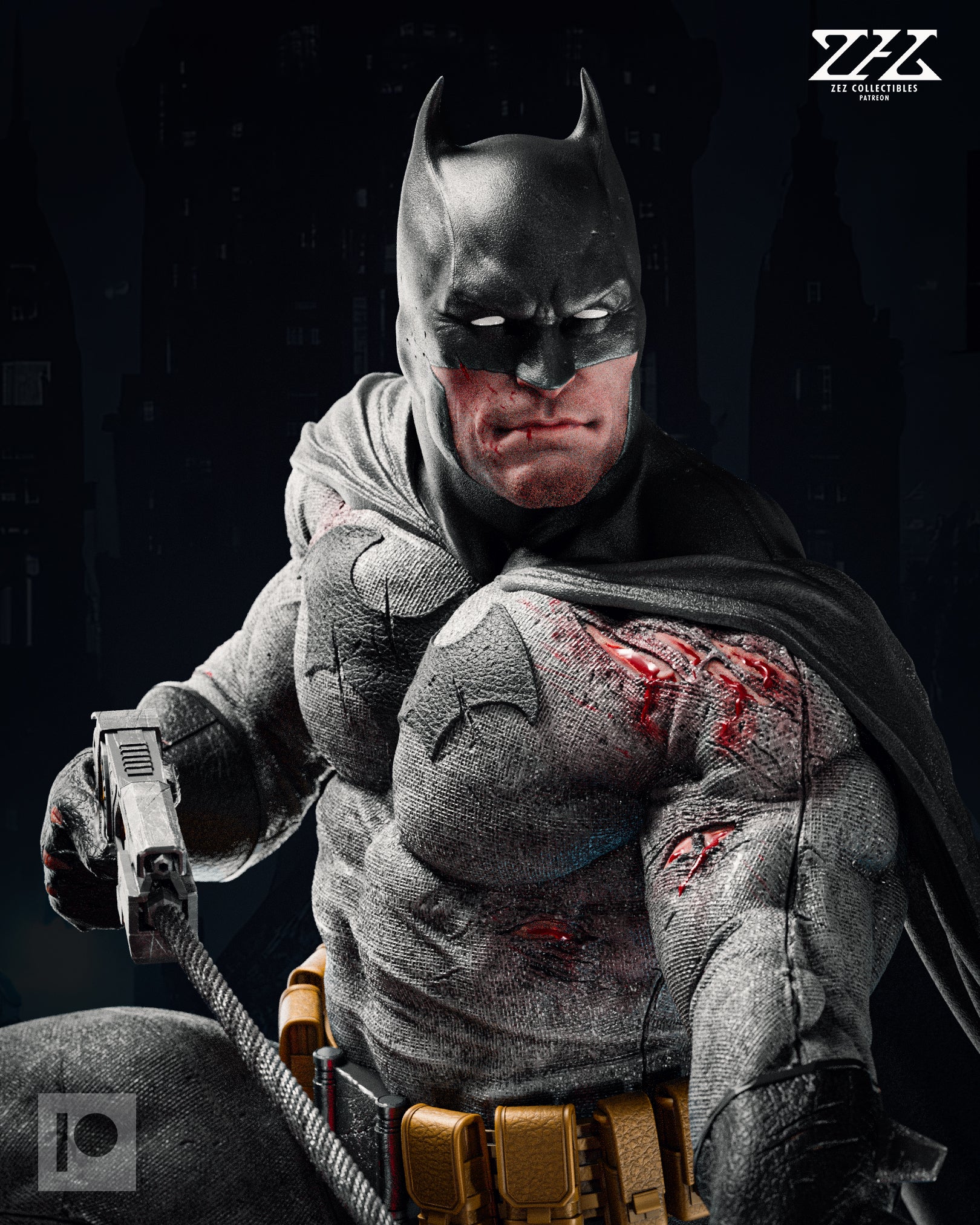 Batman Collectible Statue by Zez Studios 1 6 Scale Hand