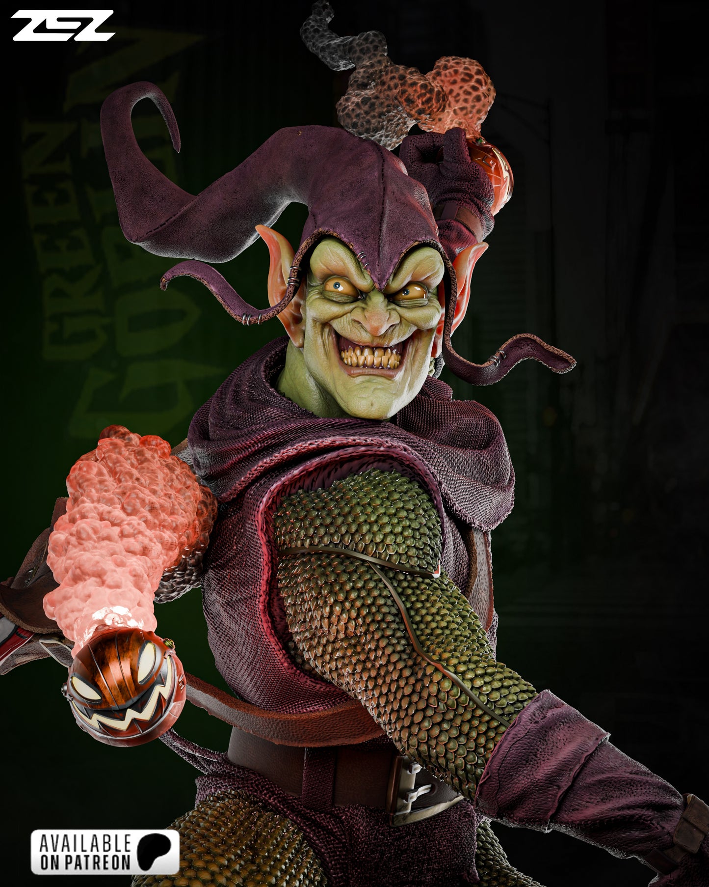 
                  
                    1:6 Scale Green Goblin Statue | Hand-Painted/Build Kit Collectible by ZeZ Studios | High-Quality Resin Figure
                  
                