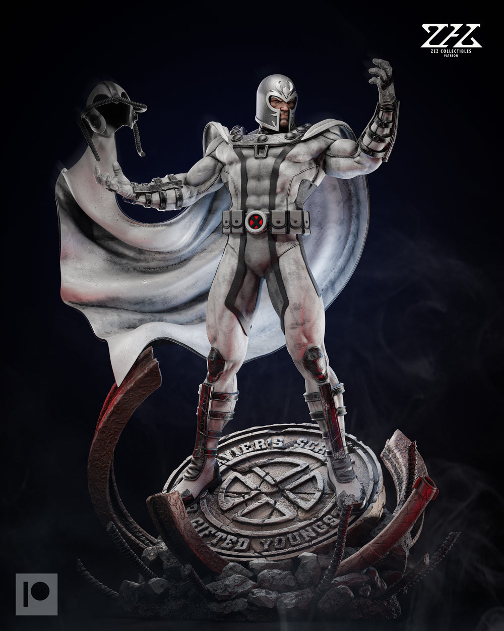 Magneto Collectible Statue by ZeZ Studios - 1:6th Scale- unpainted or painted versions