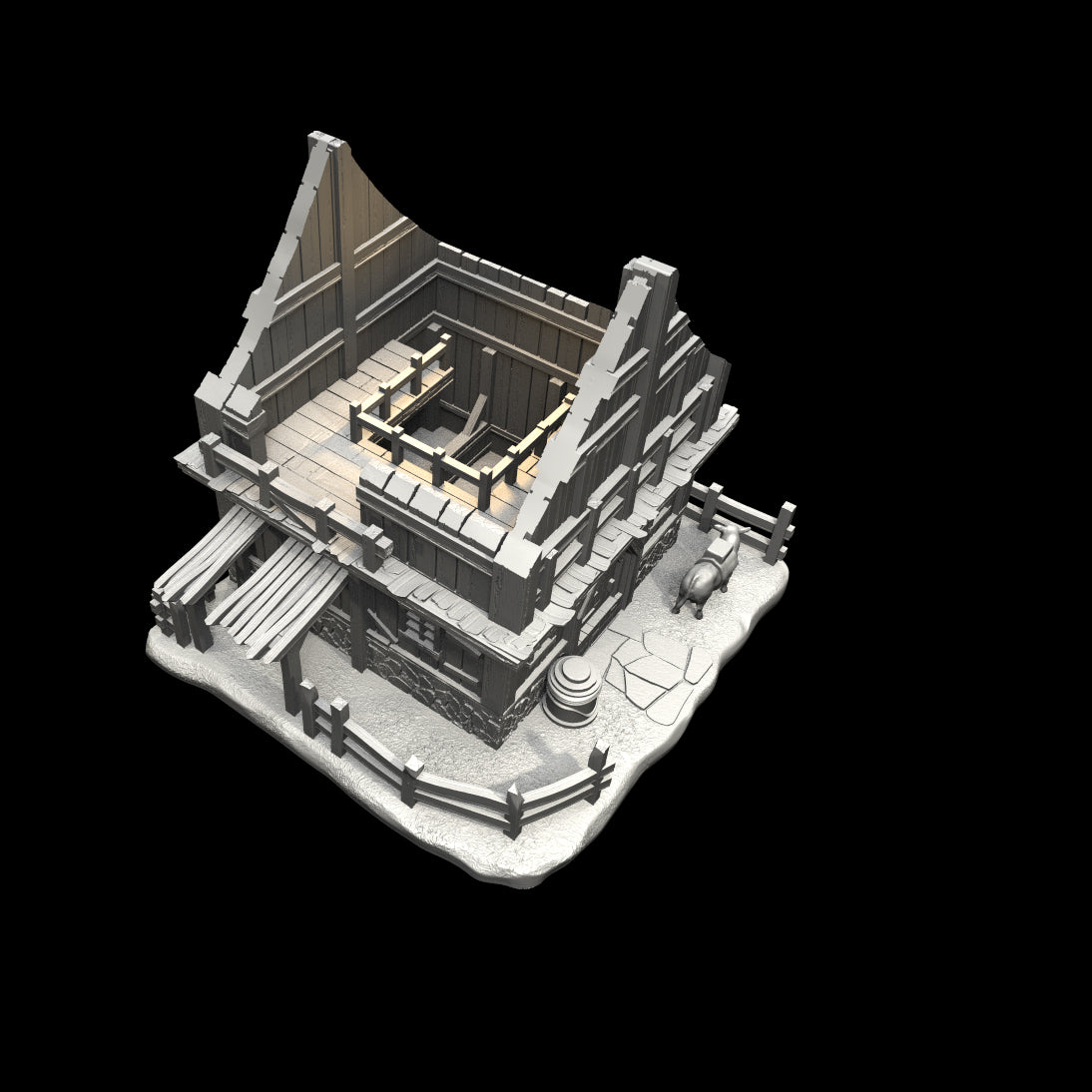 
                  
                    Iridium Places - Horse Stable - Multi-level/interior playable table top terrain
                  
                