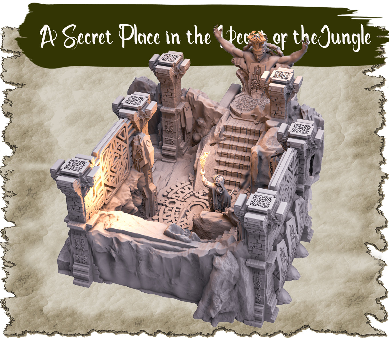 
                  
                    Tabletop/RPG/Wargame Terrain - Hidden Places - A Secret Place in the Heart of the Jungle
                  
                