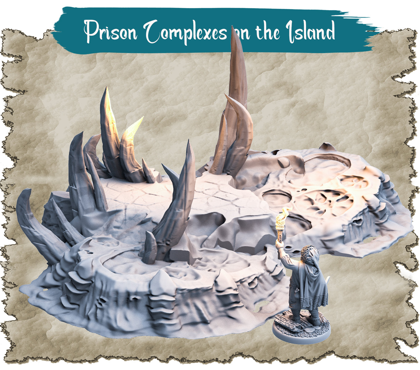 
                  
                    Tabletop/RPG/Wargame Terrain - Hidden Places - Island Prison Complex
                  
                