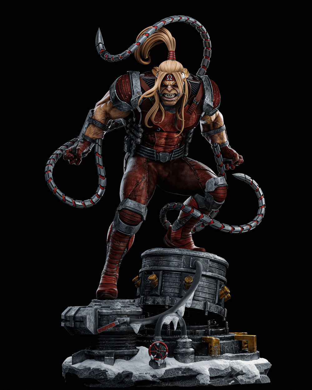 Omega Red - Collectible Statue/Bust by ZeZ Studios - unpainted or painted versions - 1:6 Scale