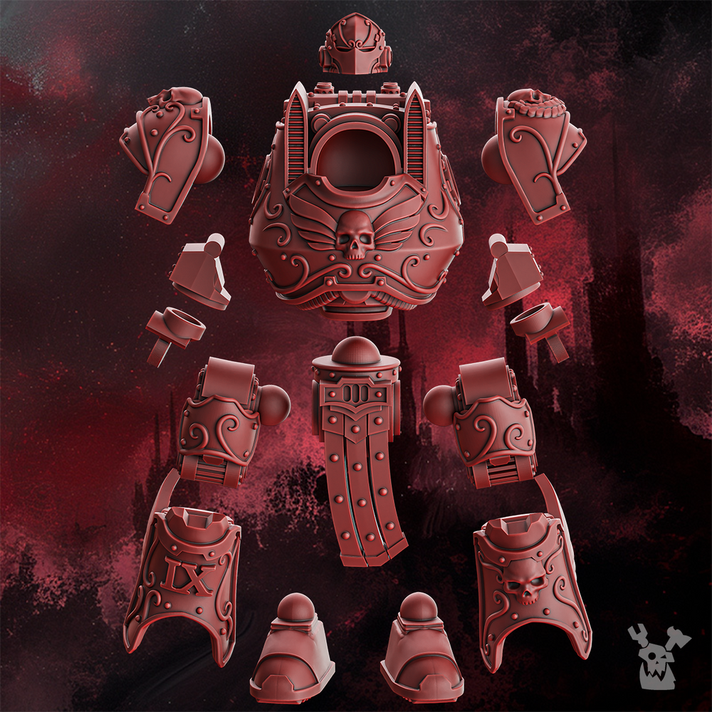 Miniatures - Dakka Dakka The Crimson Wings - Ancient Walker - For Wargames and Tabletop Games,  Collectors, and Painters