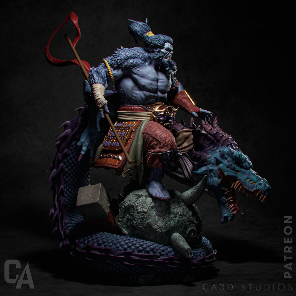 Samurai Beast - Collectible Statue by CA3D studios - unpainted or painted versions