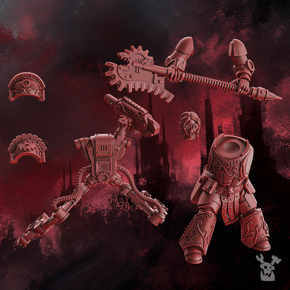 Miniatures - Dakka Dakka The Crimson Wings - Engineer - For Wargames and Tabletop Games,  Collectors, and Painters