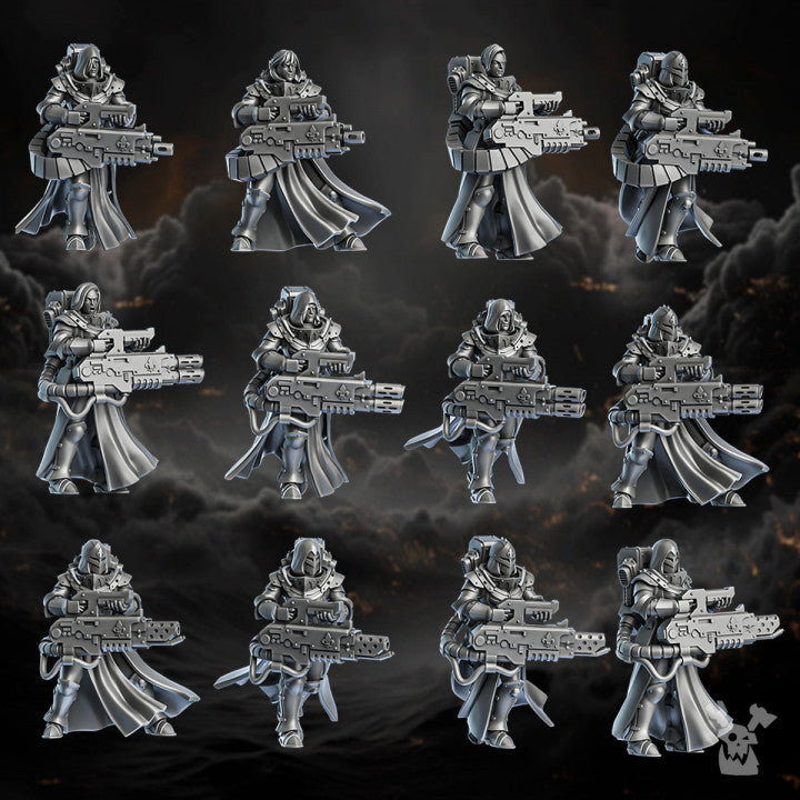 Miniatures - Dakka Dakka Order of Repentance - Heavy Sister Squad - For Wargames and Tabletop Games,  Collectors, and Painters