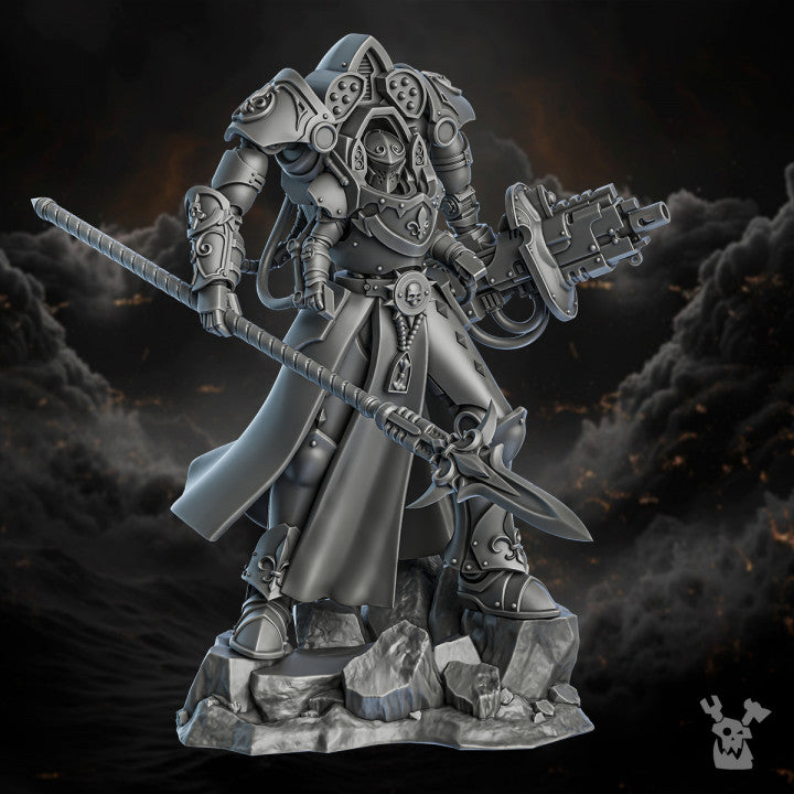 Miniatures - Dakka Dakka Order of Repentance - Iron Mell Full Metal Lady - For Wargames and Tabletop Games,  Collectors, and Painters