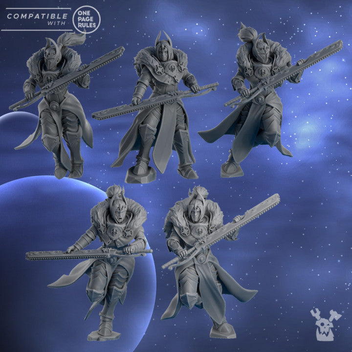 Miniatures - Dakka Dakka Silver Moon Daughters - Moon Blades (Build Kit) - For Wargames and Tabletop Games,  Collectors, and Painters