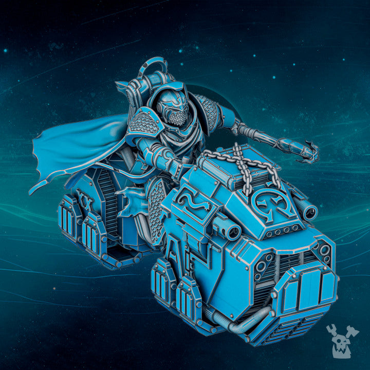 Miniatures - Dakka Dakka Scylla Legion - Mage on Bike - For Wargames and Tabletop Games,  Collectors, and Painters