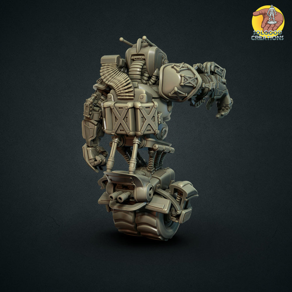 
                  
                    Miniatures - Solgood Creations - Boom Boom the Cyborg Unicycle - For Wargames and Tabletop Games,  Collectors, and Painters
                  
                