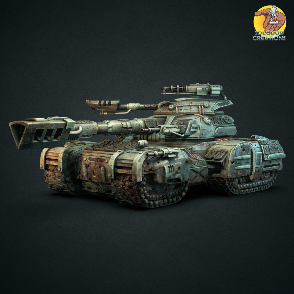 Miniatures - Solgood Creations - Cyber-Smasher Land Tank - For Wargames and Tabletop Games,  Collectors, and Painters