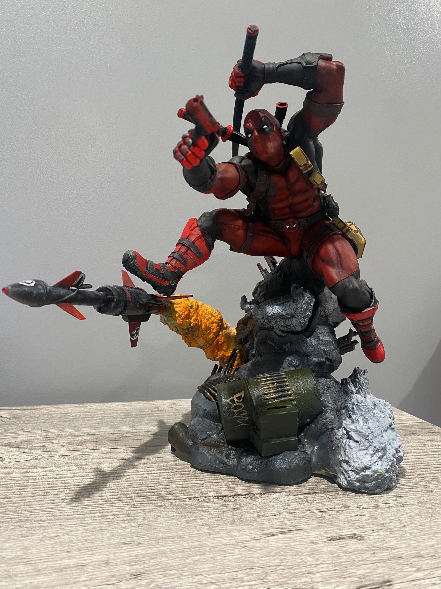 
                  
                    Deadpool Collectible Statue by Zez Studios - 12k 3D Resin Printed/Painted
                  
                