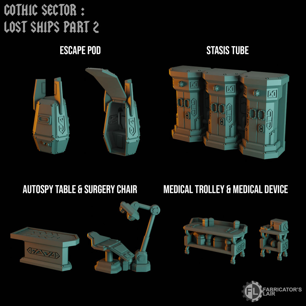 
                  
                    Wargame/Killteam/Boarding Action Terrain - Accessory Boxes - Gothic Sector: Lost Ships
                  
                