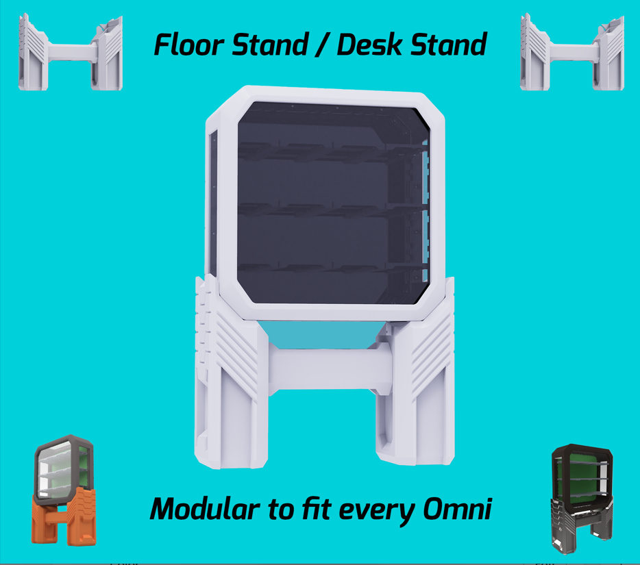 Custom Display Case Floor/Desk Stand