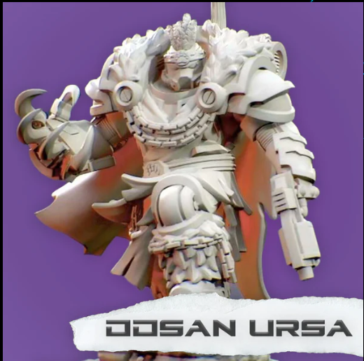 Miniatures - Space Bears - Oosan Ursa - For Wargames and Tabletop Games,  Collectors, and Painters