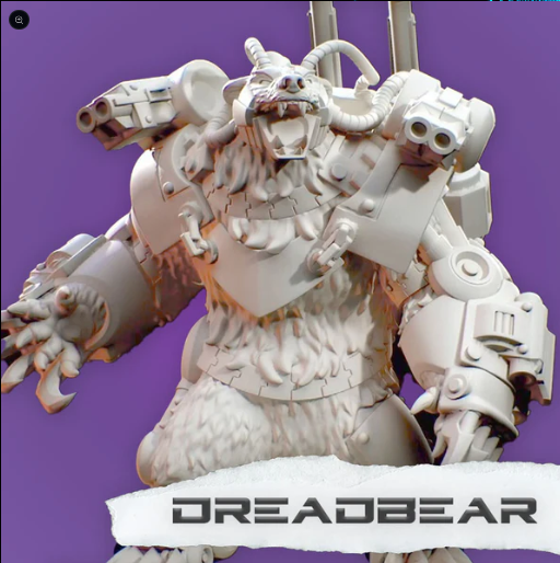 
                  
                    Miniatures - Space Bears - Dread Bear - For Wargames and Tabletop Games,  Collectors, and Painters
                  
                