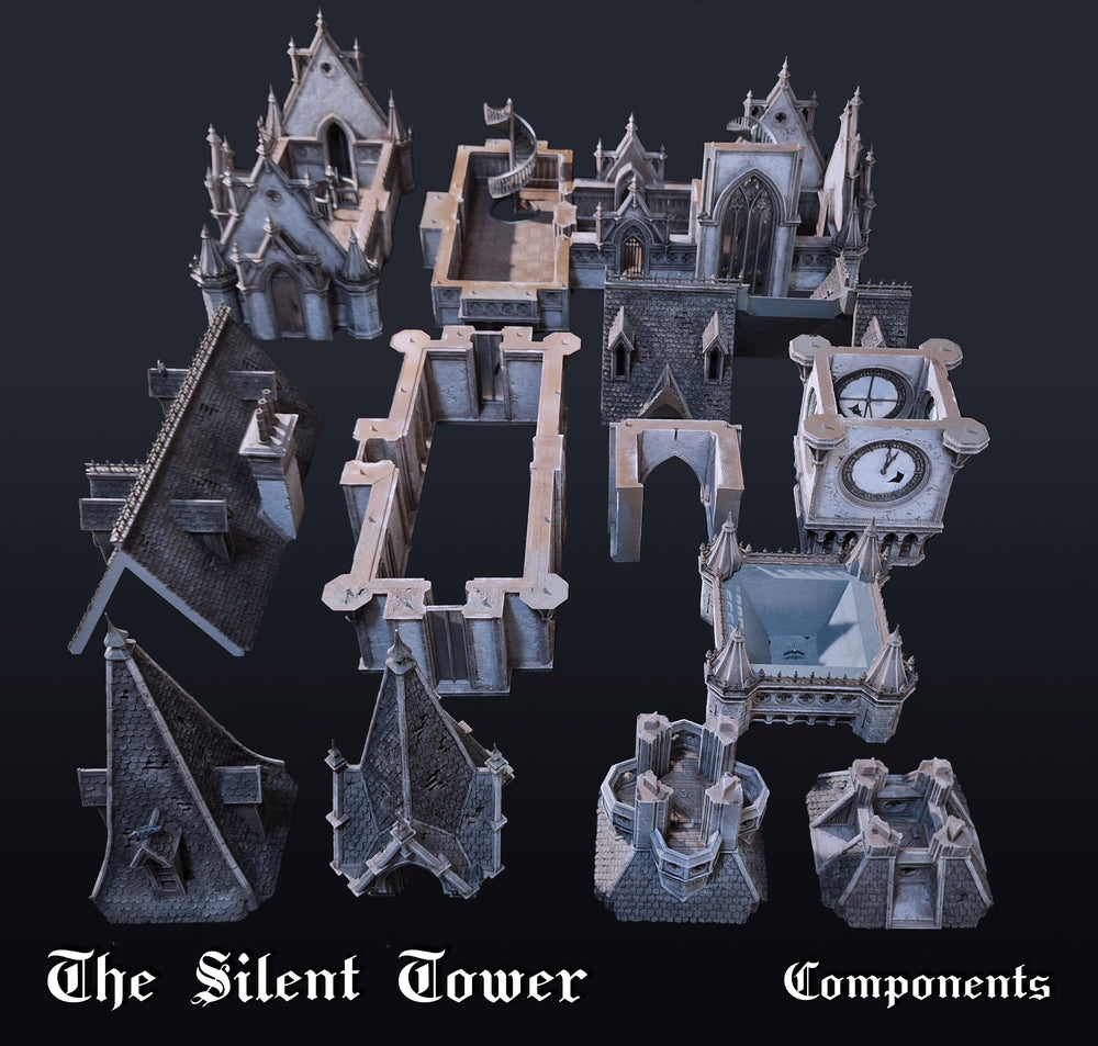 
                  
                    Stormcrow City - The Silent Tower | 3D Printed Terrain Set for Tabletop RPGs | D&D, Pathfinder, Miniature Scenery
                  
                