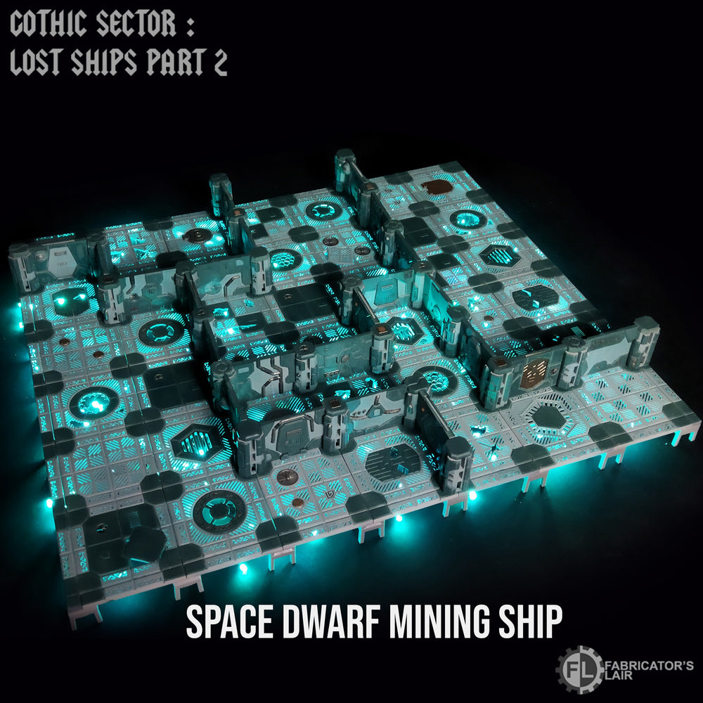 Wargame/Killteam/Boarding Action Terrain - Dwarf Mining Ship - Gothic Sector: Lost Ships