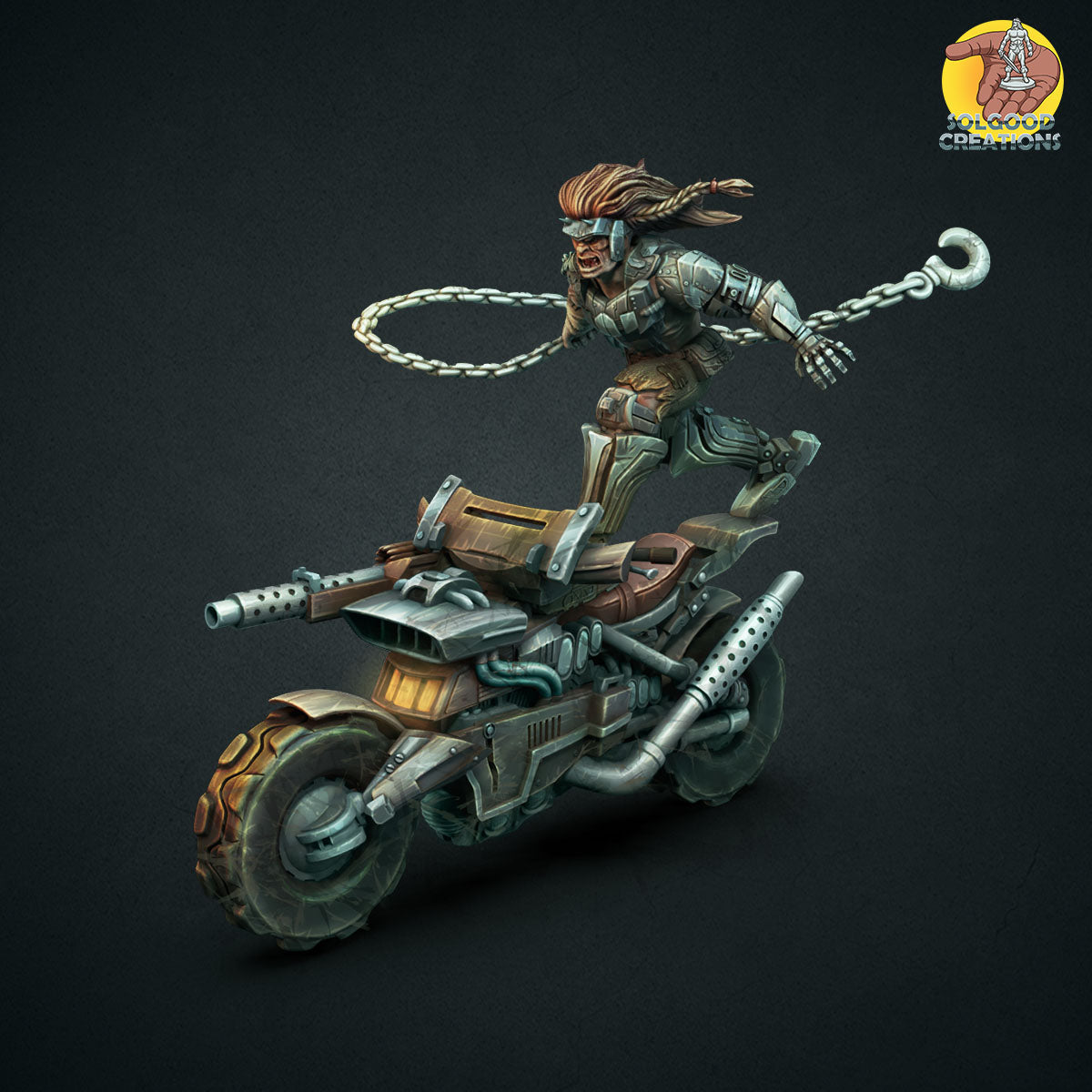 
                  
                    Miniatures - Solgood Creations - Surfer Boy, Cyborg Biker - For Wargames and Tabletop Games,  Collectors, and Painters
                  
                