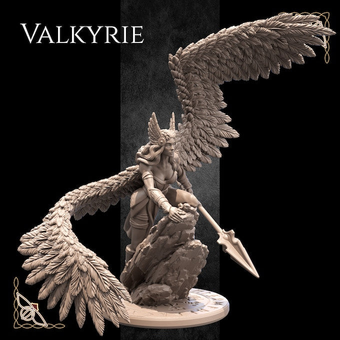 Miniatures - Valhalla - Valkyrie- SLA Printed & Paintable Display Collectibles
