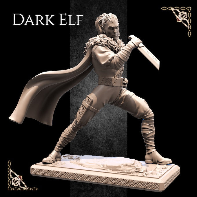 
                  
                    Miniatures - Valhalla - Dark Elf - SLA Printed & Paintable Display Collectibles
                  
                