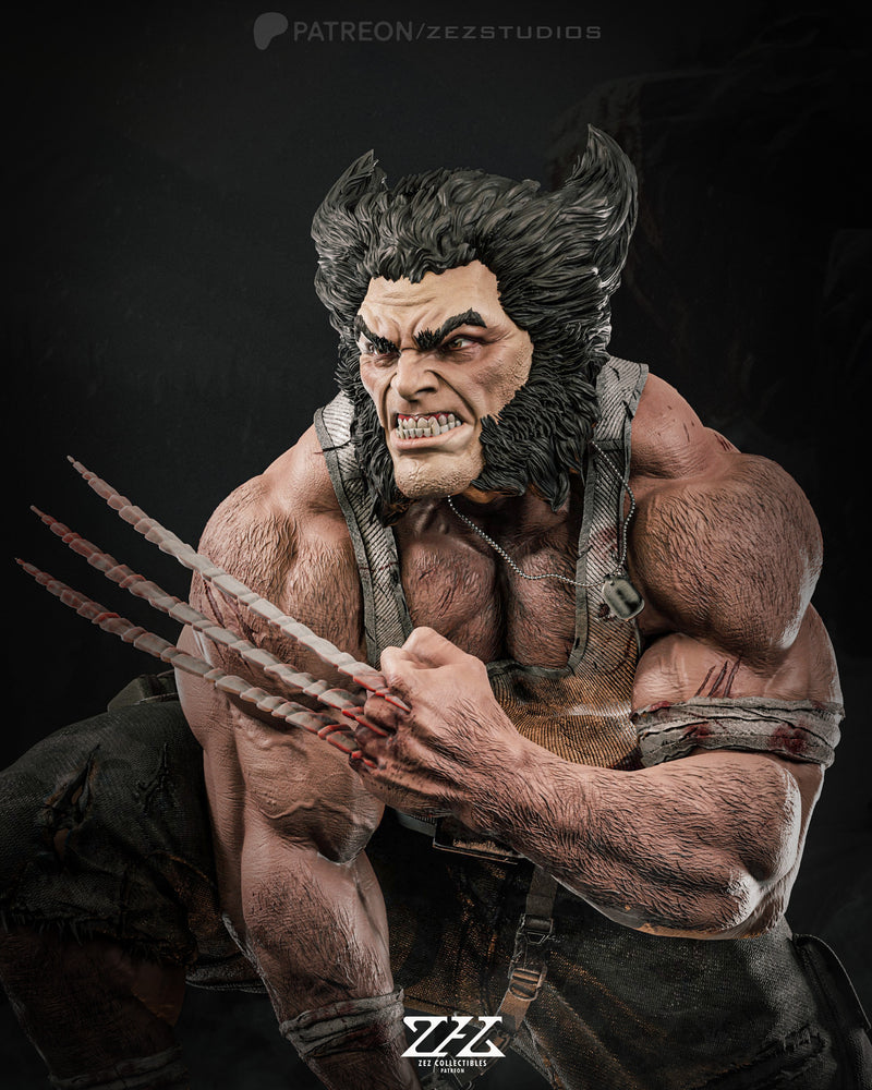 
                  
                    Logan/Wolverine Collectible Statue/Bust by ZeZ Studios - unpainted or painted versions
                  
                