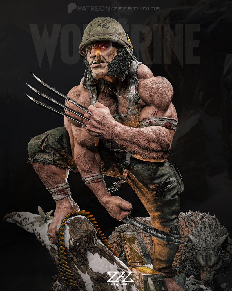 
                  
                    Logan/Wolverine Collectible Statue/Bust by ZeZ Studios - unpainted or painted versions
                  
                