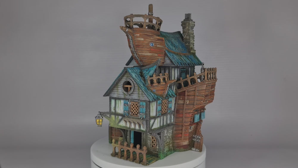 
                  
                    Load and play video in Gallery viewer, Tabletop Terrain/RPG Terrain- Rum and Razing- Merchants Abode
                  
                