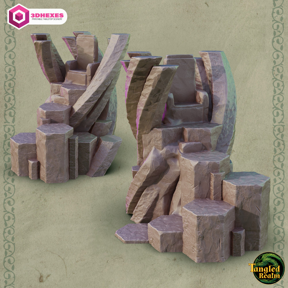 
                  
                    Tangled Realms Tabletop Terrain- Basalt Rocks Set
                  
                